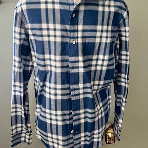Old Navy Blue Plaid Men's Small Everyday Shirt